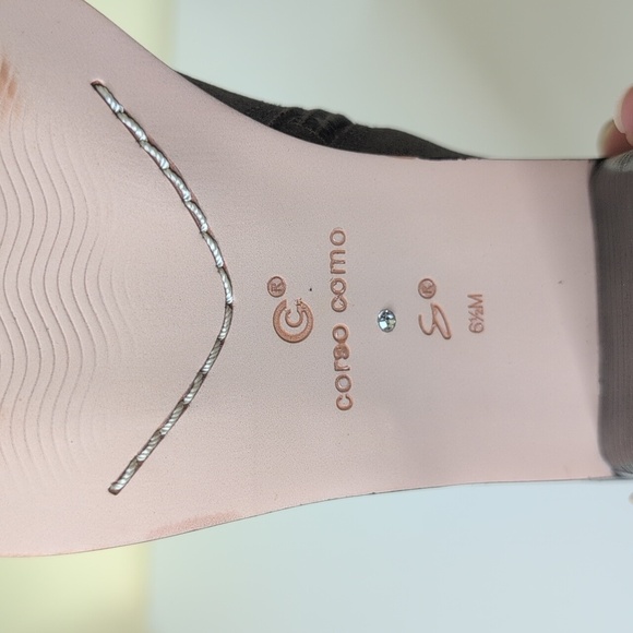 Corso Como Size 6.5 Hurray Dusted Metallic Gunmetal Heeled Boots, NEW - Picture 13 of 15